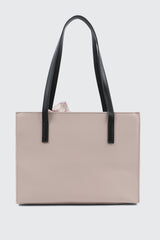 Quilted Structured Tote Bag