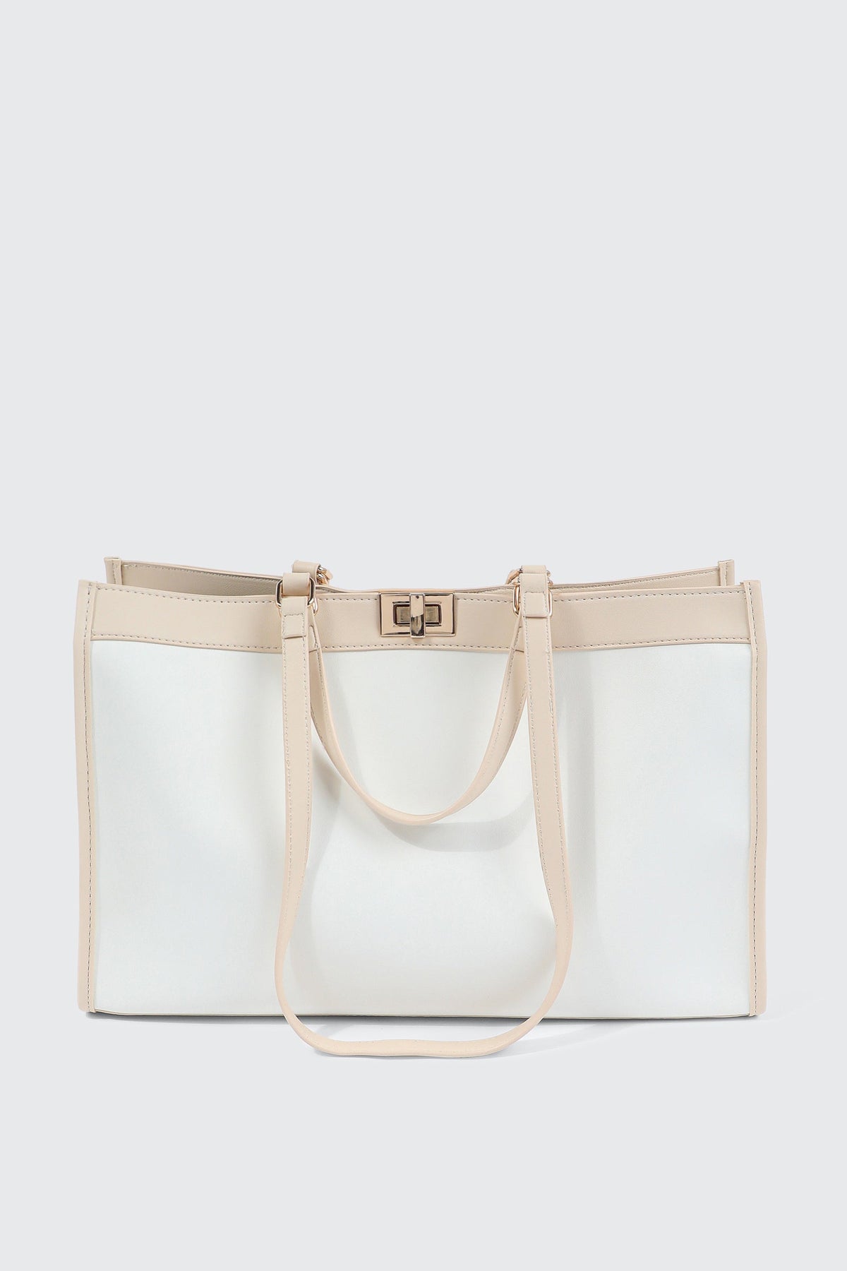 Large Faux Leather Tote Bag