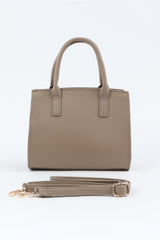 Square Handbag with Padlock Detail