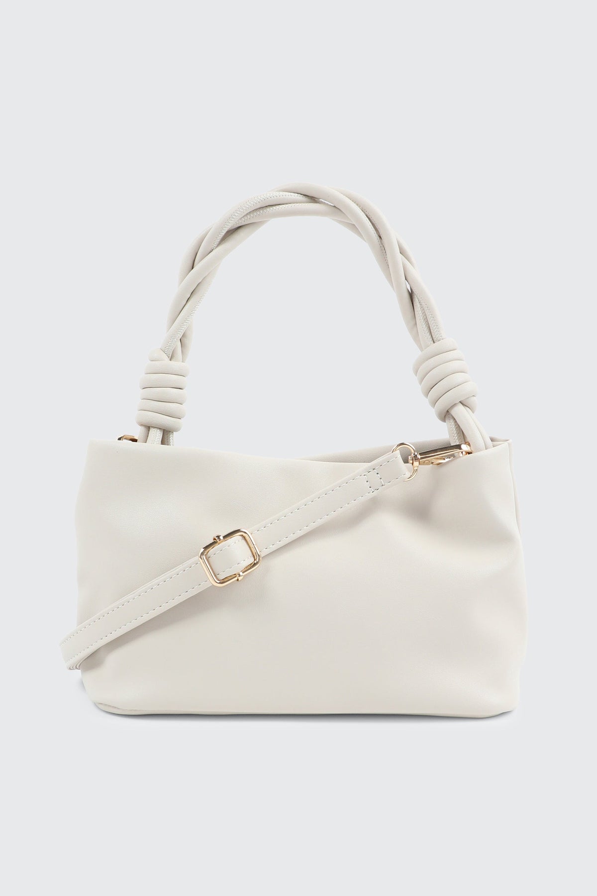 Braided Top Handle Shoulder Bag