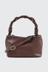 Braided Top Handle Shoulder Bag