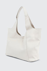 Large Faux Leather Slouchy Shoulder Bag