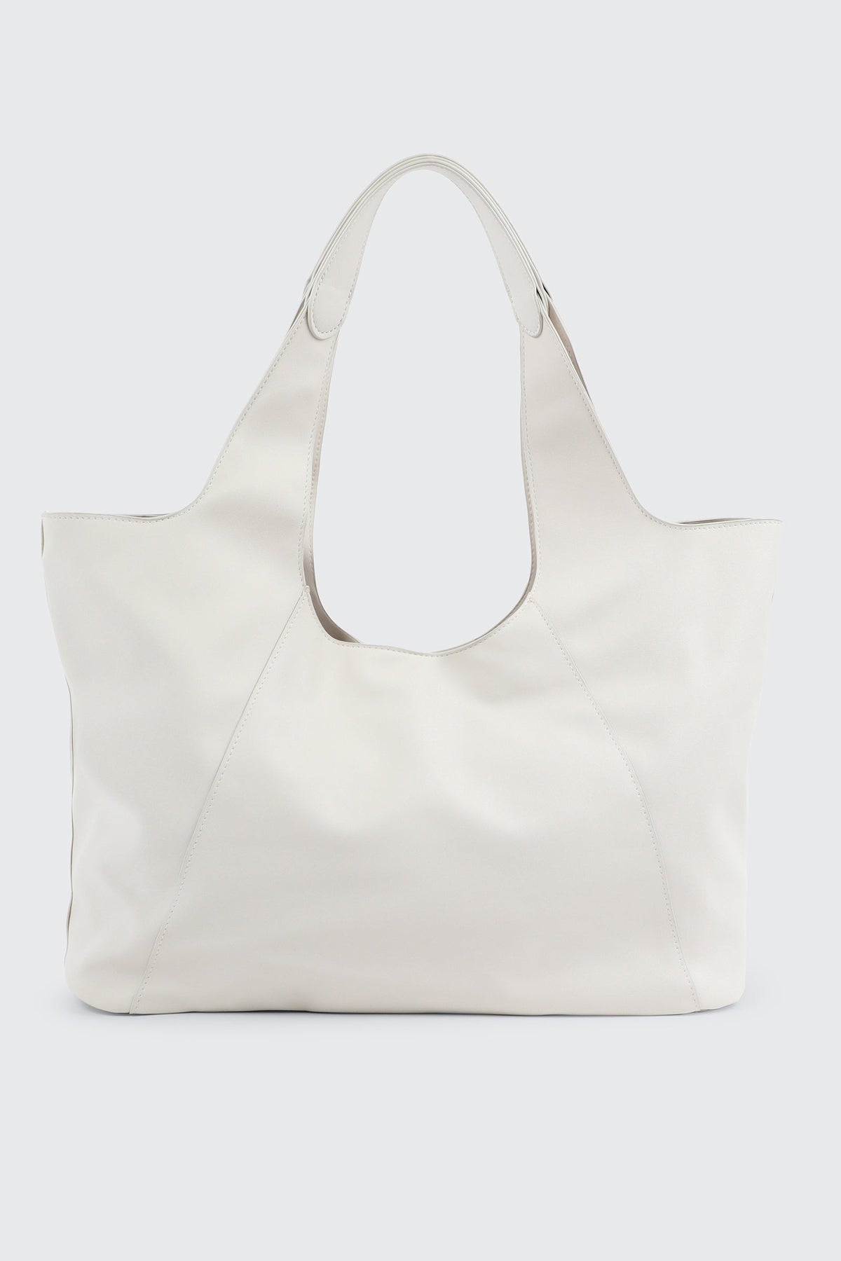 Large Faux Leather Slouchy Shoulder Bag