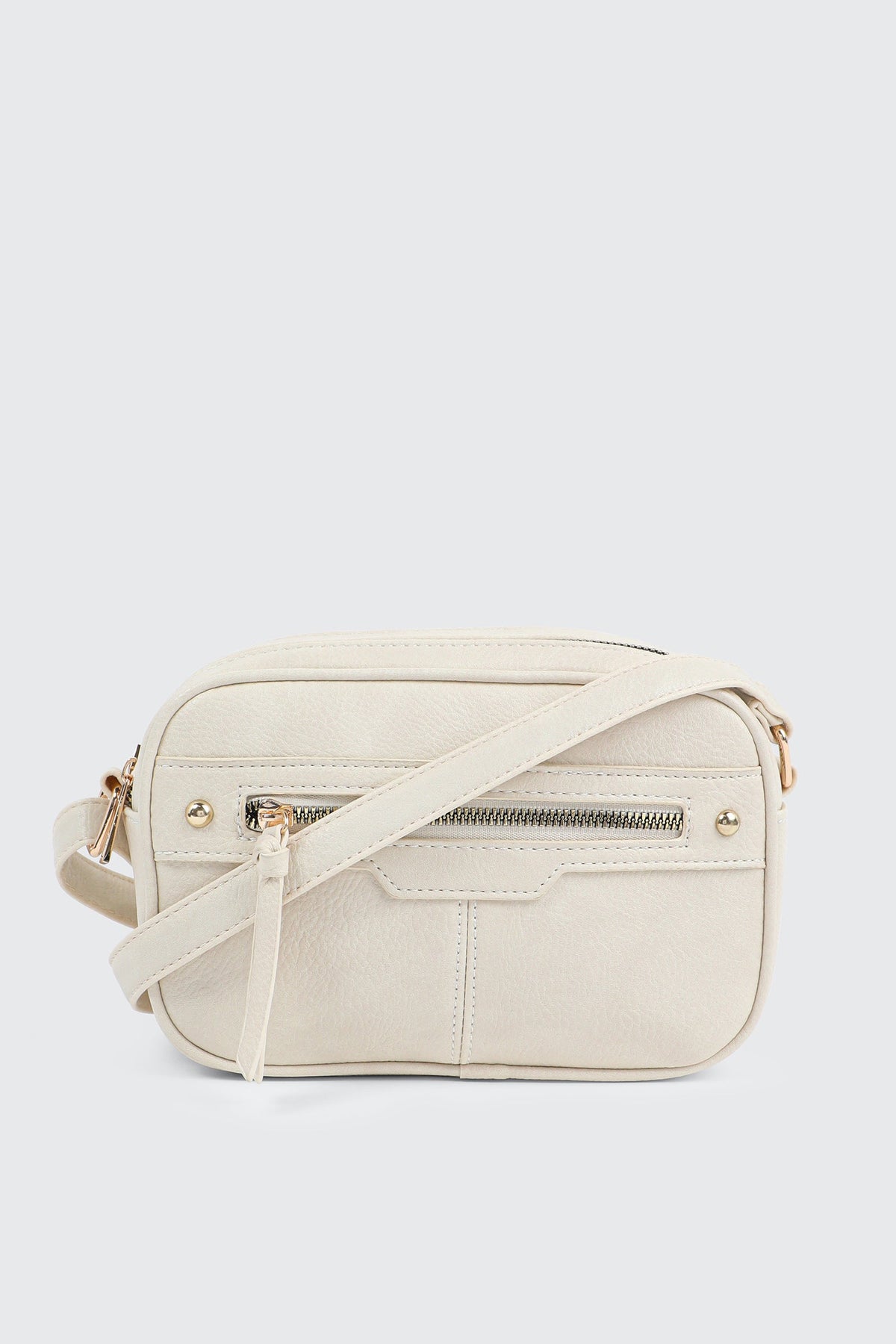 Faux Leather Crossbody Bag