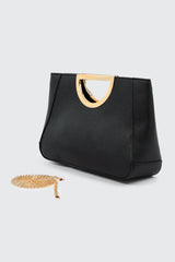 Evening Bag with Gold Handles