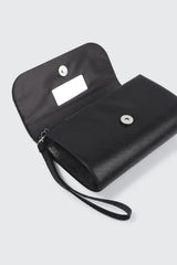 Rhinestone Flap Clutch