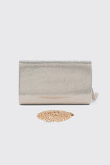 Rhinestone Flap Clutch