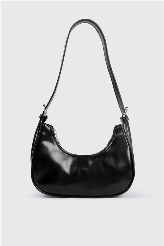 Faux Leather Shoulder Bag