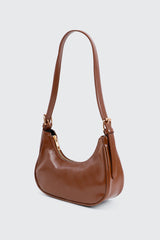 Faux Leather Shoulder Bag