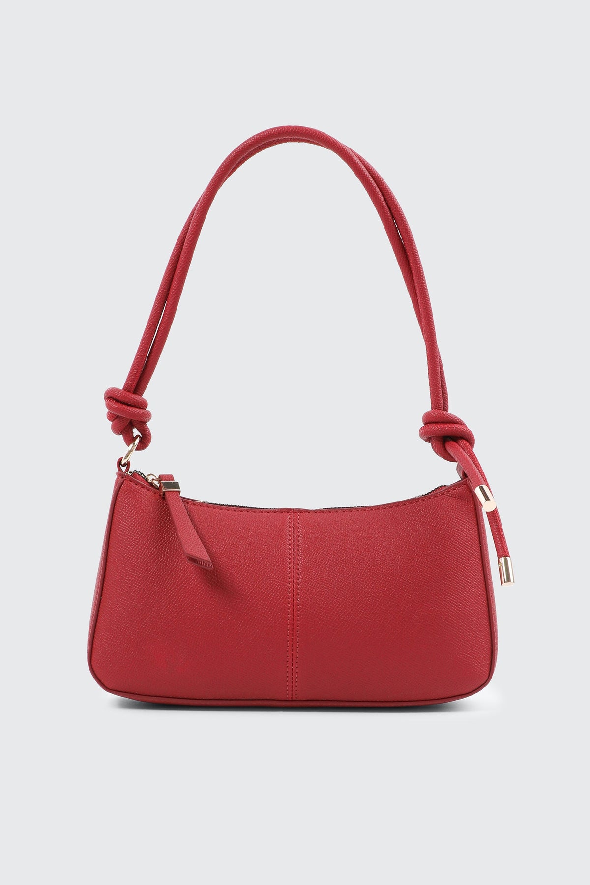 Knotted Handle Shoulder Bag with Crossbody Strap