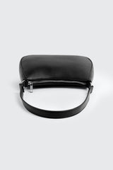 Crescent Faux Leather Shoulder Bag