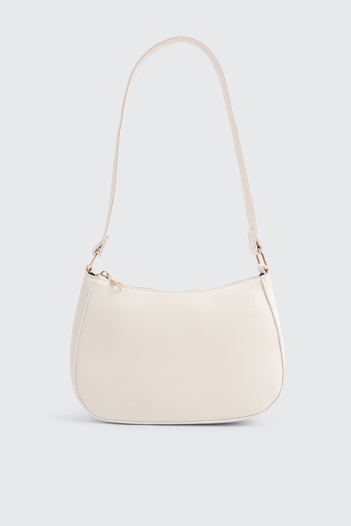 Crescent Faux Leather Shoulder Bag