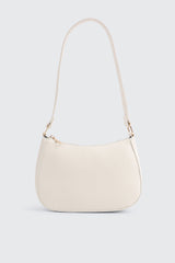 Crescent Faux Leather Shoulder Bag