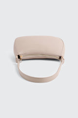 Crescent Faux Leather Shoulder Bag