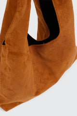 Suede Shoulder Tote