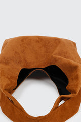 Suede Shoulder Tote