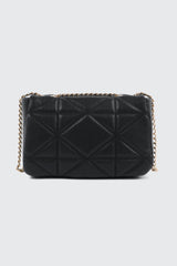 Quilted Faux Leather Crossbody Bag