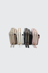 Faux Leather Crossbody Wallet