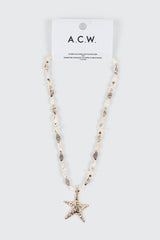 Shell Star Pendant Necklace
