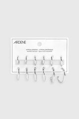 6 Pack Hoop Earrings