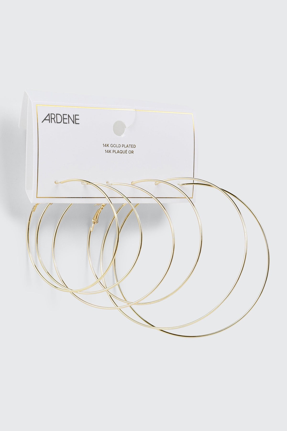 14K Gold Plated Hoop Earrings