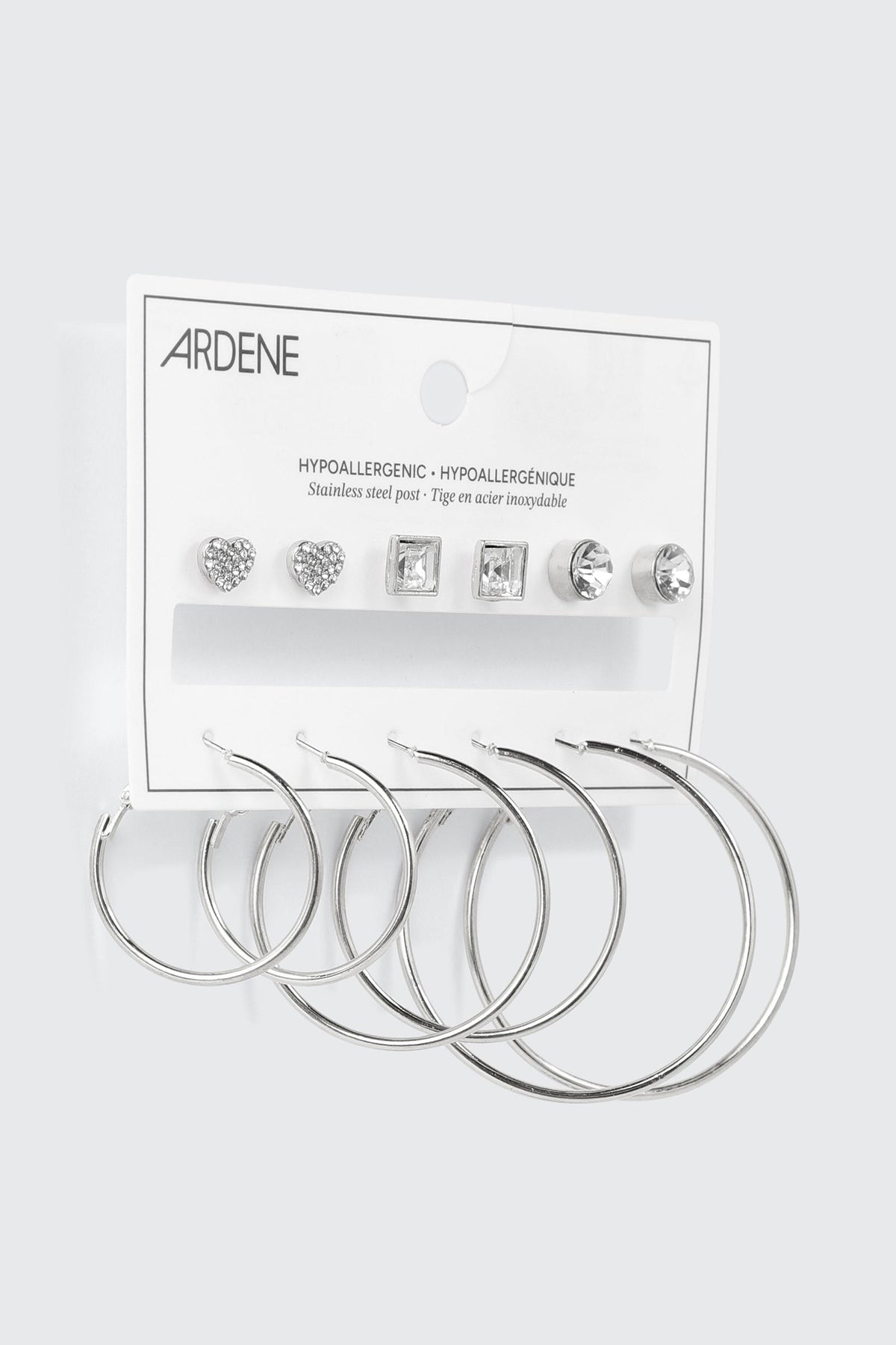 Hoop and Stud Earring Set