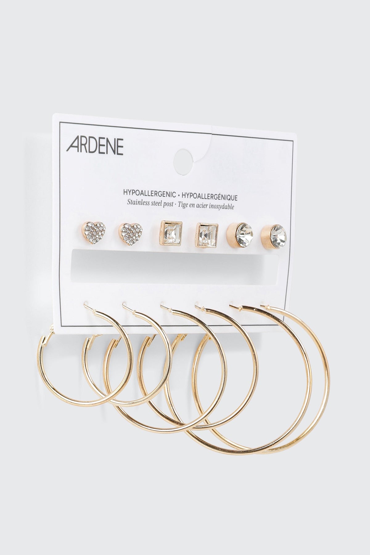 Hoop and Stud Earring Set