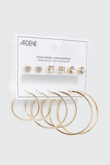 Hoop and Stud Earring Set