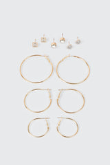 Hoop and Stud Earring Set