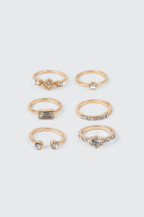 6-Pack Gemstone Rings