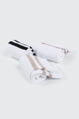 Ribbed Crew Socks