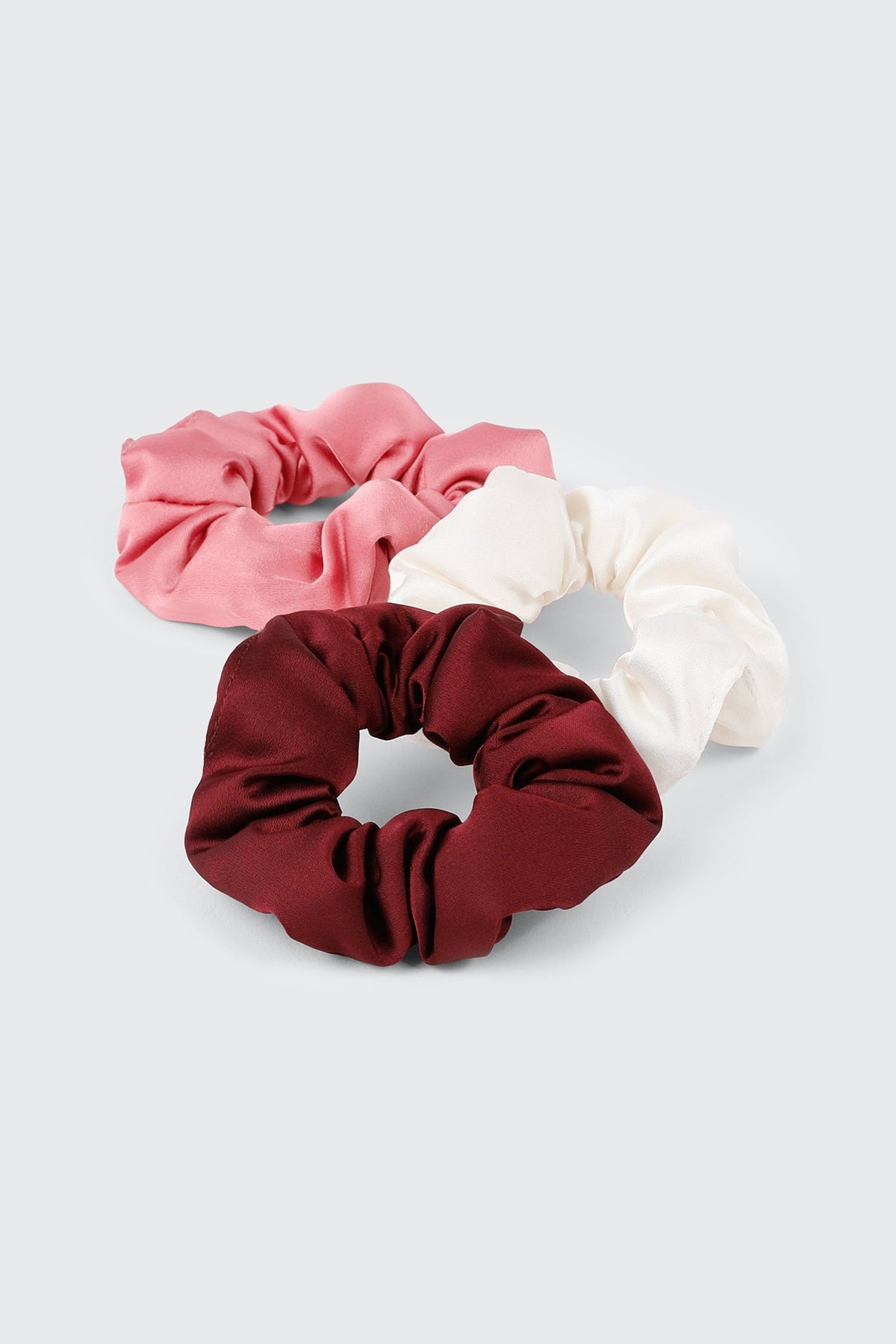 3-Pack Satin Plush Scrunchies