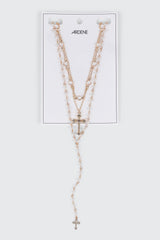 Rosary Style Layered Necklace