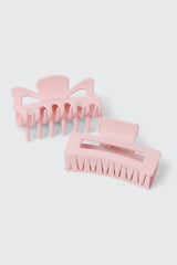 2-Pack Butterfly & Rectangle Hair Claws