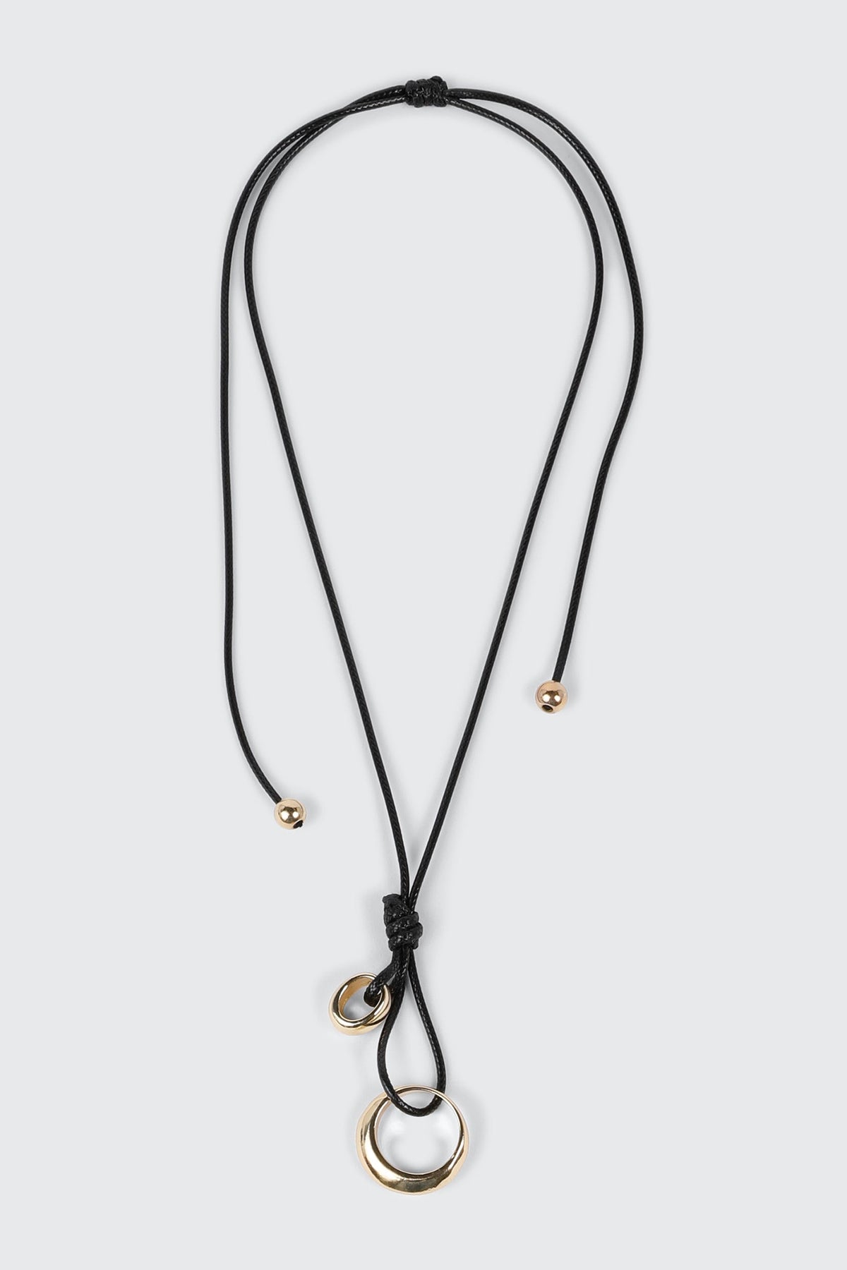 Adjustable Cord Pendant Necklace
