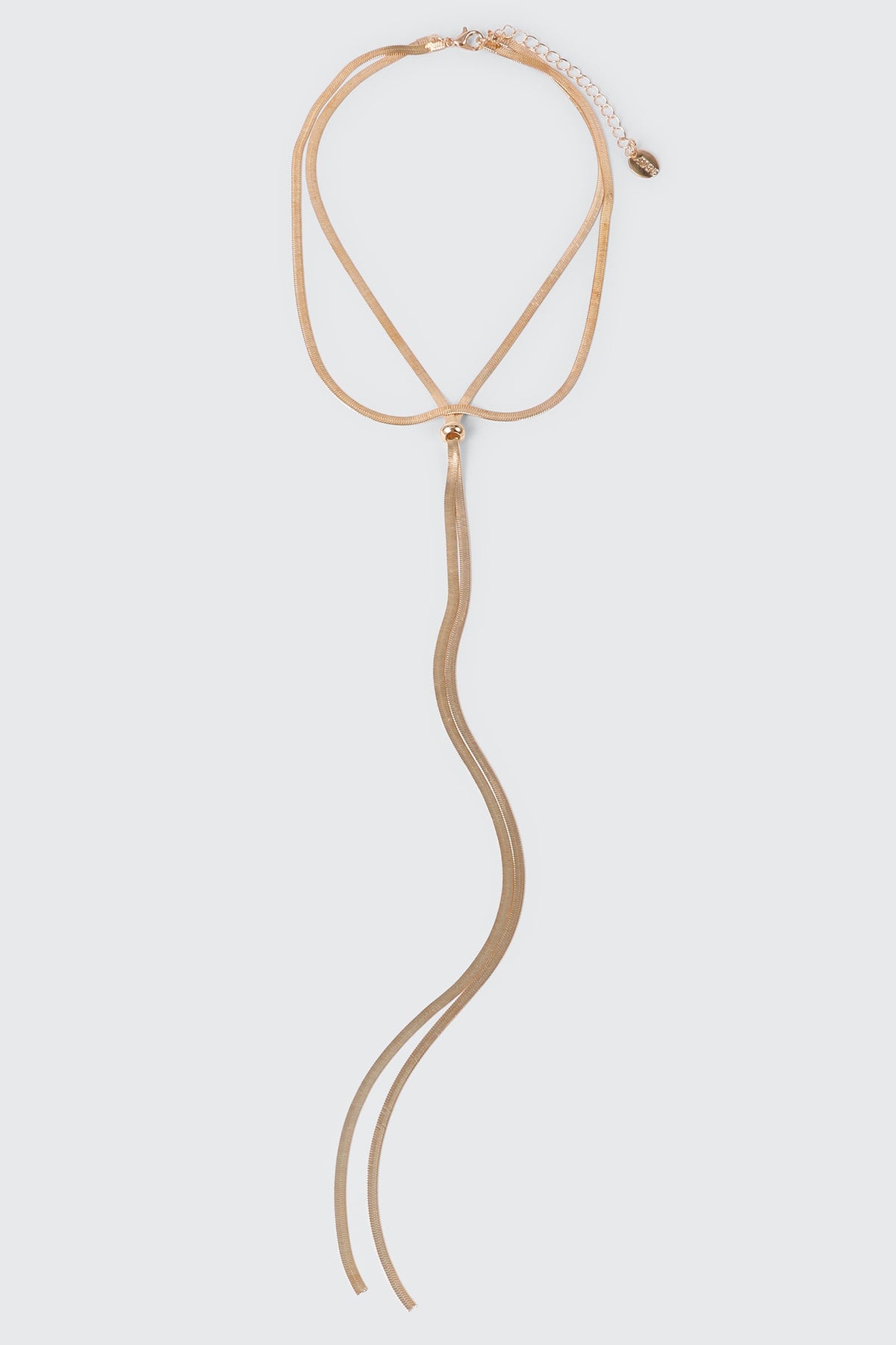 Y-Shaped Flat Chain Necklace