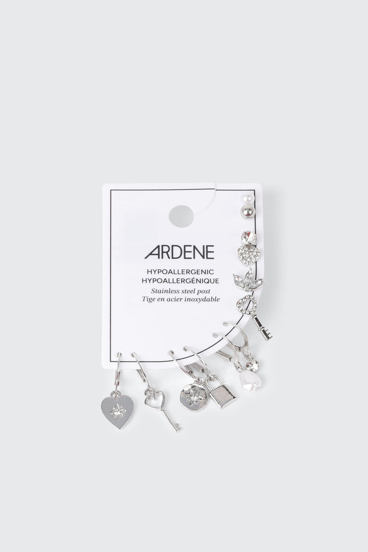 12-Pack Stud Hoop Earrings
