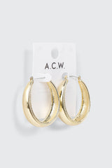 Textured Band Hoops