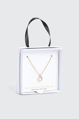 14K Gold Circle Pendant Necklace