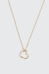 14K Gold Plated Heart Necklace