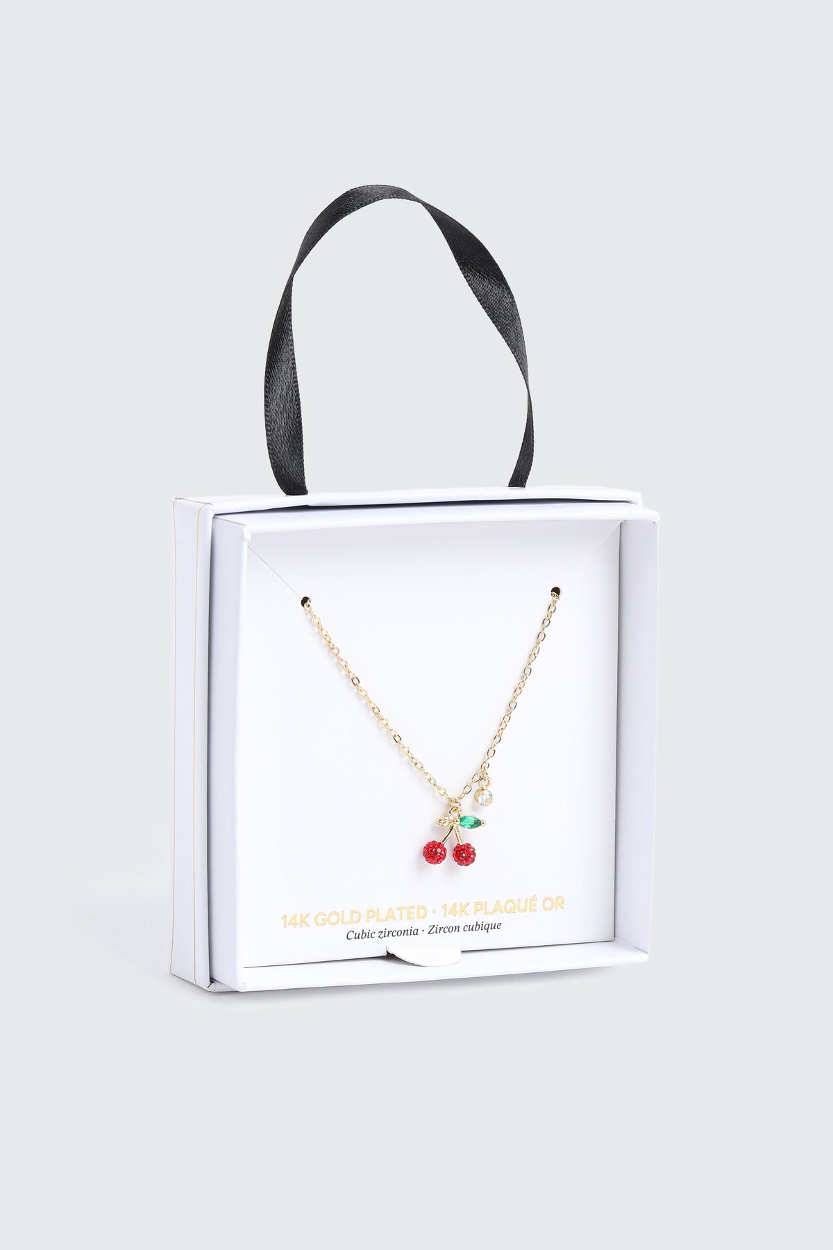 14K Gold Plated Cherry Necklace