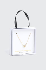 14K Gold Plated Butterfly Necklace