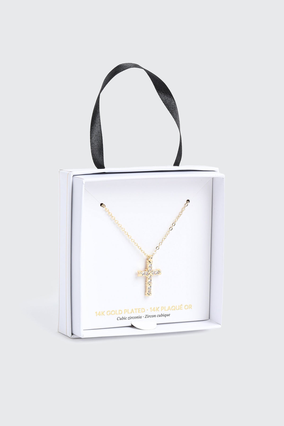 14K Gold Plated Cross Necklace