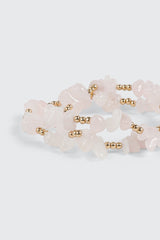 2-Piece Semi-Precious Stretch Bracelets