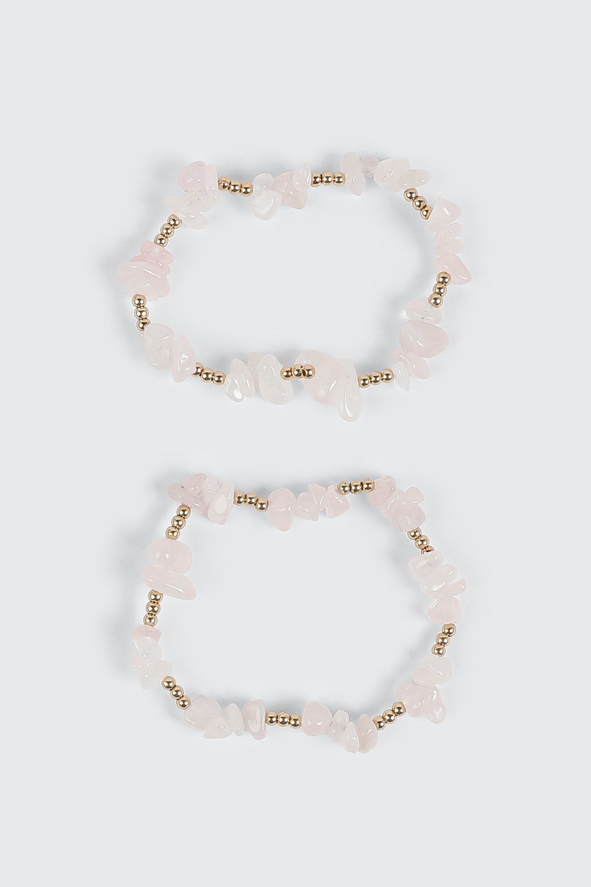 2-Piece Semi-Precious Stretch Bracelets