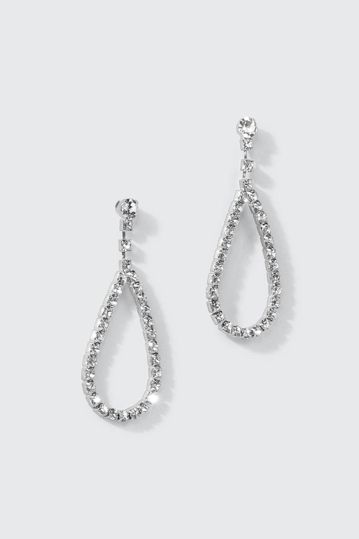 Rhinestone Teardrop Earrings