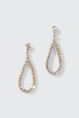 Rhinestone Teardrop Earrings