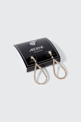Rhinestone Teardrop Earrings