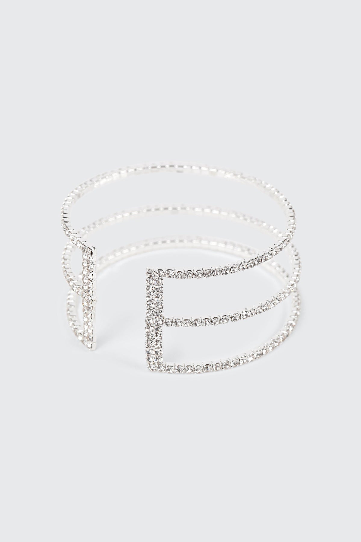 3 Row Rhinestone Bracelet