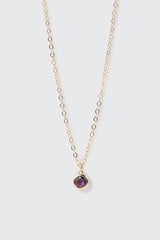 14K Gold-Plated September Birthstone Necklace
